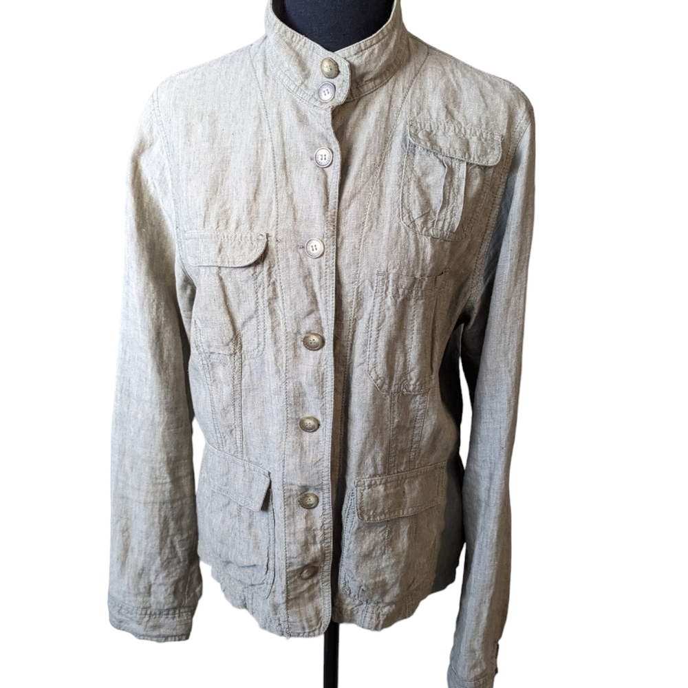 Sandwich women's military style jacket in olive green army style. Size EU 38 US